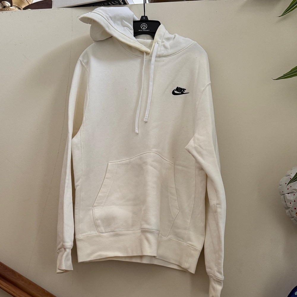 Nike White Hoodie Sweater